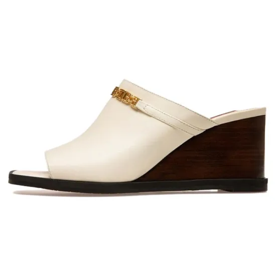 BALLY Rubber Sole Slide Slippers Women's White