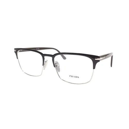 PRADA Alloy Browline Eyeglass Frames Men's