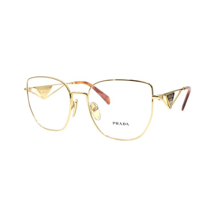 PRADA Alloy Butterfly Eyeglass Frames Women's Gold