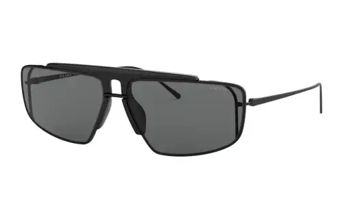 PRADA Irregular Shape Sunglasses Men's Black