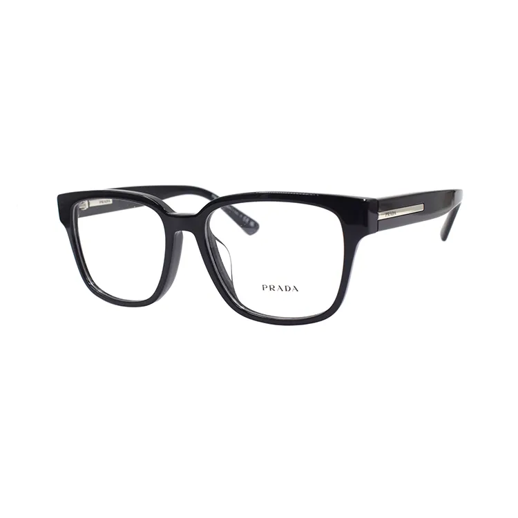PRADA Square Eyeglass Frames Men's Black