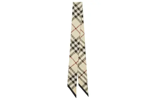 Burberry Skinny Check Silk Scarf