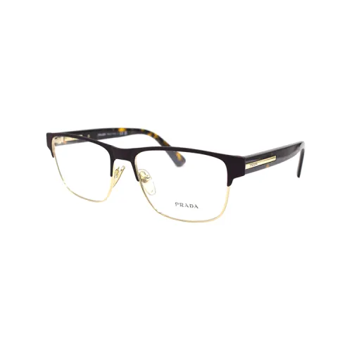 PRADA Alloy Browline Eyeglass Frames Men's