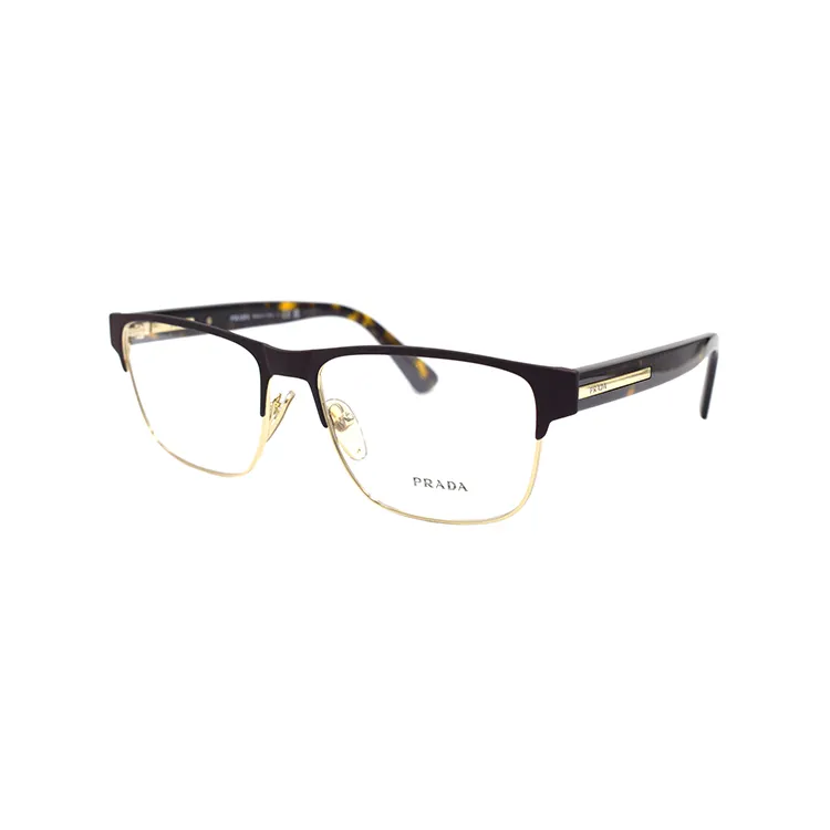 PRADA Alloy Browline Eyeglass Frames Men's