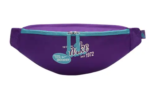 Nike Heritage Polyester Shoulder Bag, Crossbody Bag, Fanny Pack Regular Men's Disco Purple & Cyan Nebula