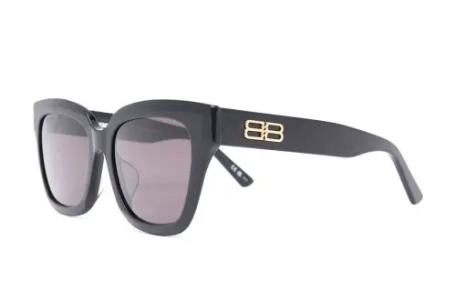 Balenciaga Acetate Square Sunglasses Women's Black