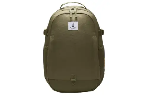 Jordan Nike Polyester Backpack Men's Light Olive