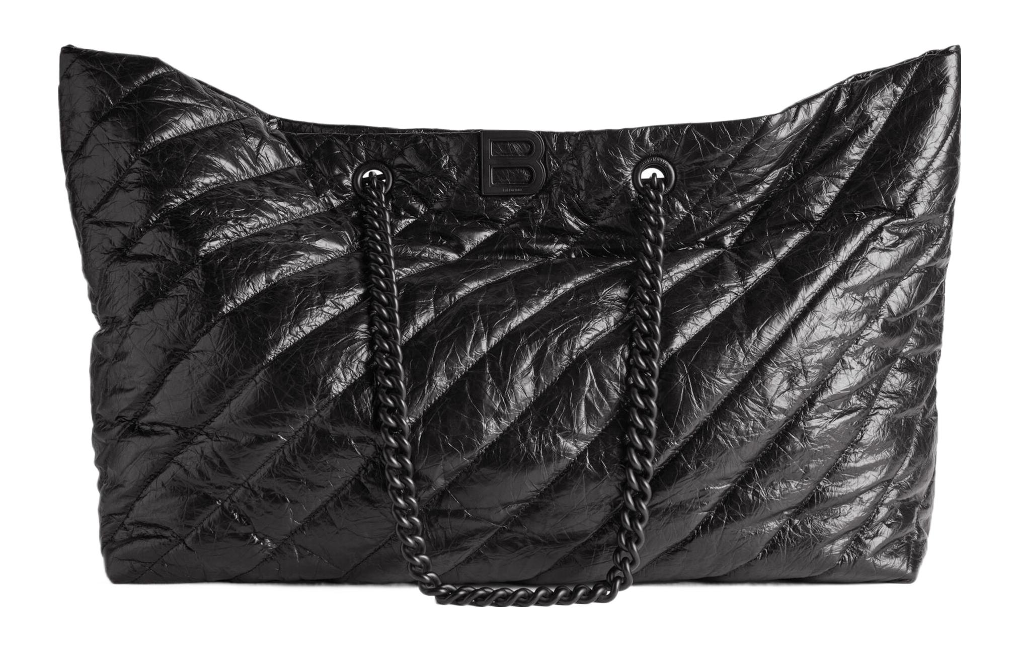 Женская сумка Balenciaga Crush (черная)