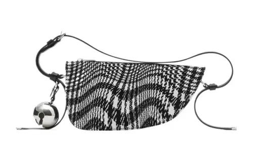 Burberry Cotton Shoulder Bag, Handbag, Shoulder Bag Mini Women's Black & White