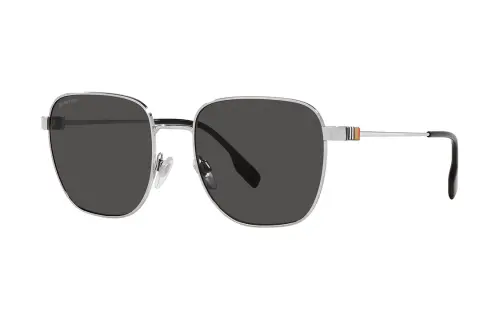 Burberry Metal Square Sunglasses Men's Silver