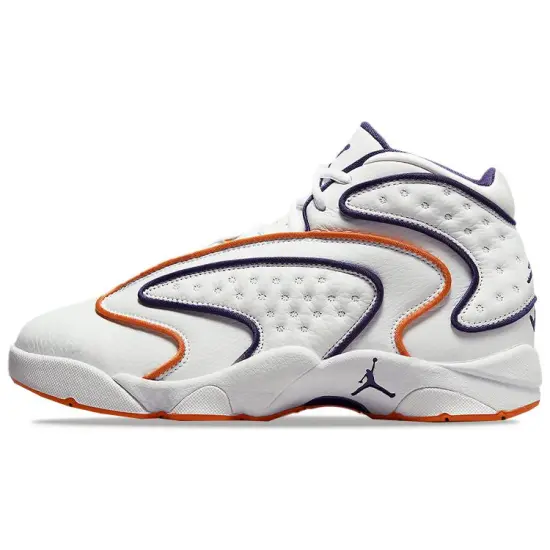 Jordan Jumpman OG Vintage Basketball Shoes Women's High-top White/Purple/Orange