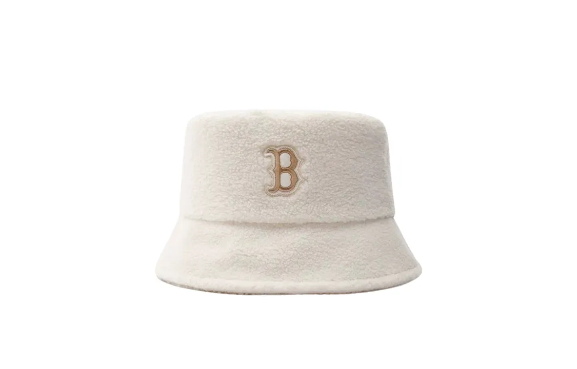 MLB Cotton Bucket Hats Unisex White/Camel