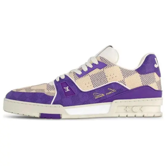 LOUIS VUITTON Damier LV Trainer Purple