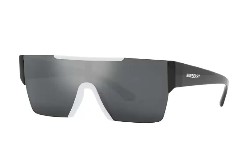 Burberry Acetate Square Sunglasses Men's Black