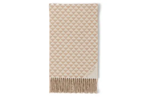 PRADA Jacquard-logo Wool-cashmere Stole