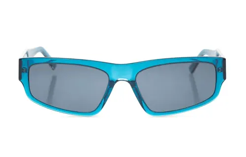 Balenciaga Logo-print Square-frame Sunglasses