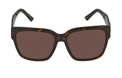 Balenciaga Acetate Square Sunglasses Women's Brown