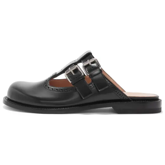 LOEWE Women's Campo Mary Jane Mule 'Black'
