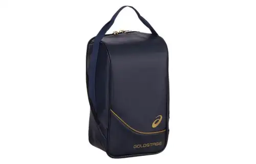 Asics Synthetic Leather Storage Bag Handbag Unisex Marine Blue