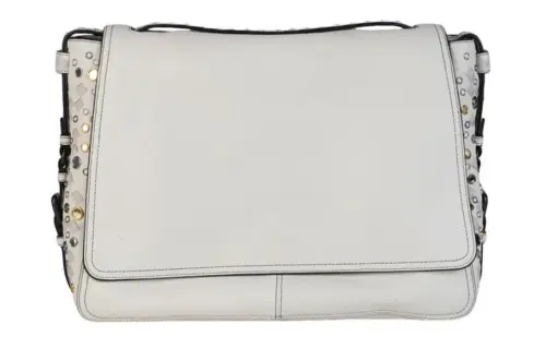 Bottega Veneta Adjustable Strap Genuine Leather Crossbody Bag, Shoulder Bag Women's White