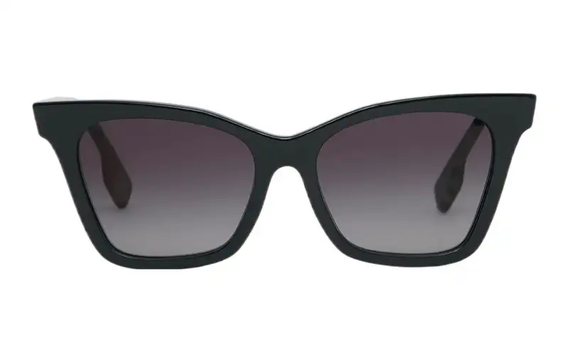 Burberry Irregular Shape Sunglasses Women's Black