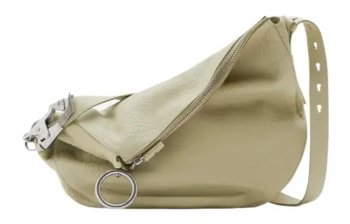 Burberry Grain Calfskin Knight Bag, Portable Crossbody Bag, Shoulder Bag Women's Hunter Green