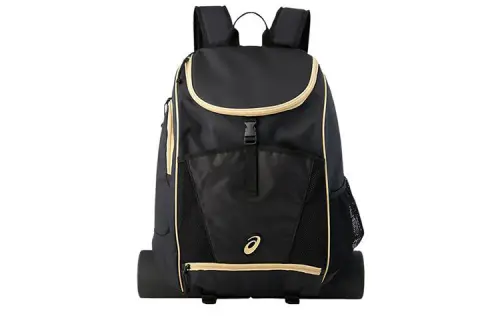 Asics Polyester Backpack Regular Unisex Performance Black & Gold