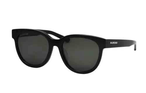 Balenciaga Plastic Oval Sunglasses Unisex Black