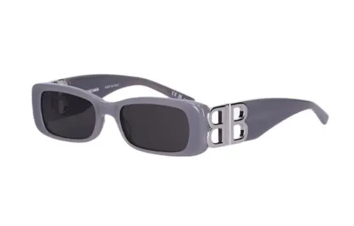 Balenciaga Plate Frame Square Sunglasses Women's Purple