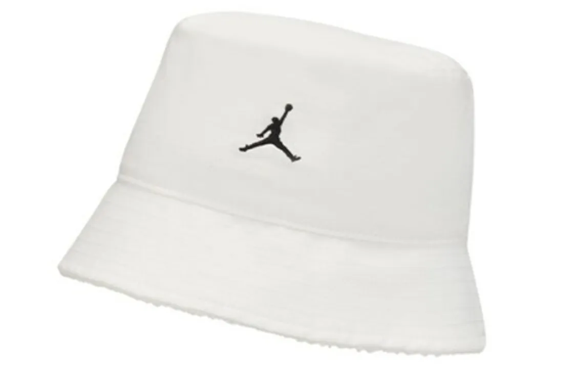 Nike Cotton, Nylon, Elastane Bucket Hats Unisex White