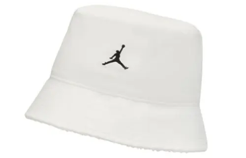 Nike Cotton, Nylon, Elastane Bucket Hats Unisex White