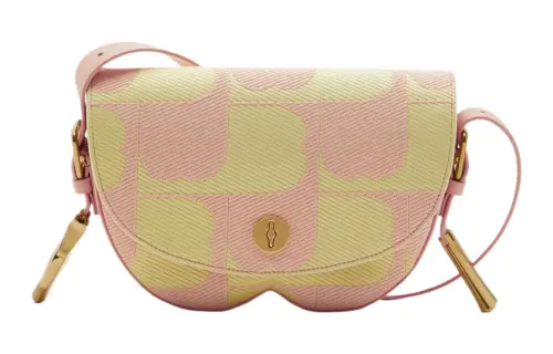 Burberry Cotton With Polyester Trim Shoulder Bag, Crossbody Bag Regular Women's Blush Matcha