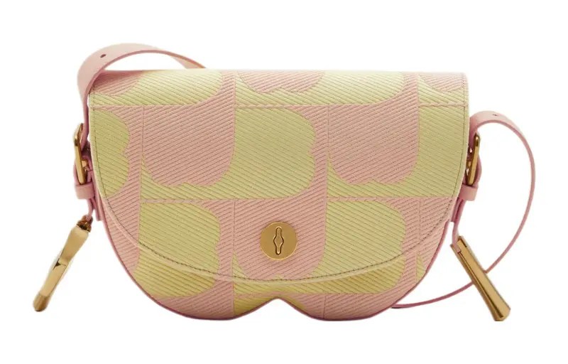 Burberry Cotton With Polyester Trim Shoulder Bag, Crossbody Bag Regular Women's Blush Matcha