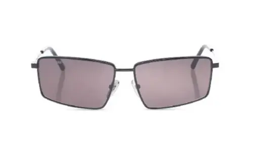 Balenciaga Acetate Irregular Shape Sunglasses Unisex Black