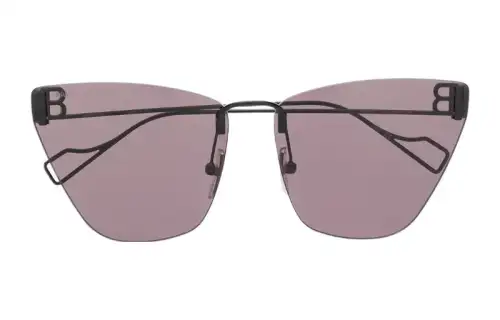 Balenciaga Irregular Shape Sunglasses Women's Black