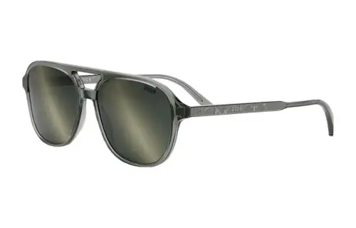 DIOR Acetate Aviator Sunglasses Men's Gray