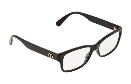 GUCCI Plastic Square Eyeglass Frames Women's Black