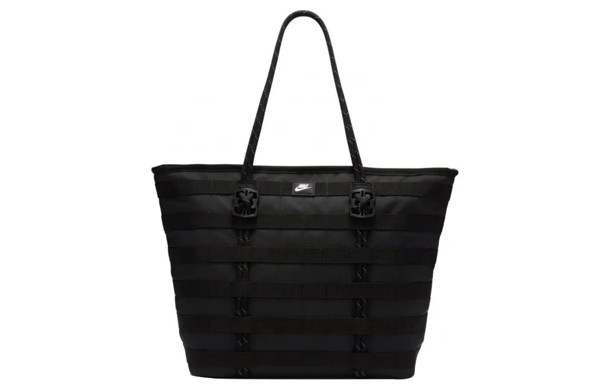 Nike Polyester Tote Bag, Shopping Bag, Handbag Regular Unisex Black