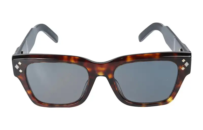 DIOR Irregular Shape Sunglasses Unisex Brown