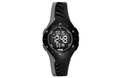 PUMA Wrist Watches Quartz Movement Plastic Strap 40mm Black Dial Women's Watch ['100', 301050]m Waterproof