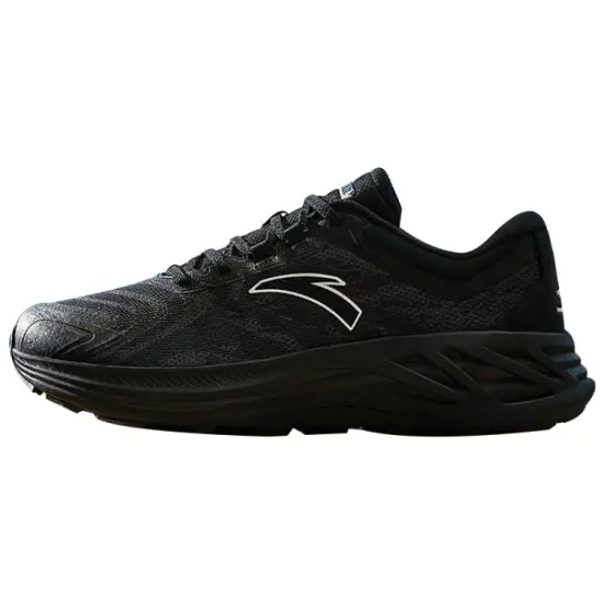 ANTA Running Shoes Men Low-Top Black/Castle Gray