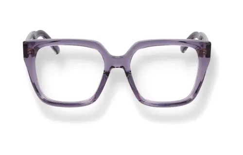 DIOR Acetate Irregular Shape Eyeglass Frames Women's Purple