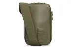 LOEWE Satin With Cow Leather Shoulder Bag, Crossbody Bag Men's Khaki Green