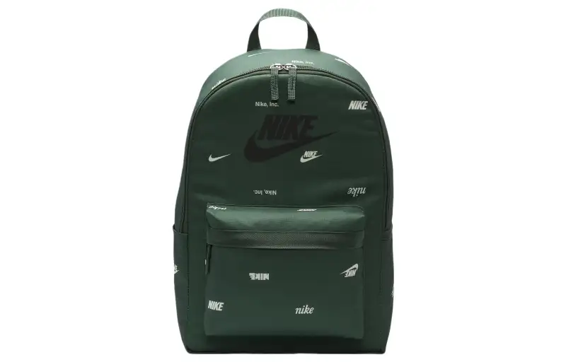 Nike Polyester Backpack Regular Unisex Fir Wood & Midnight Marine Blue & Black