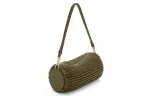 LOEWE Sheepskin Handbag, Shoulder Bag Women's Dark Khaki Green
