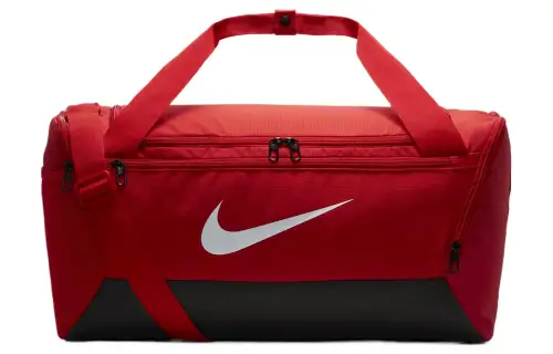 Nike Polyester Training Luggage Bag Gym Bag Small Unisex University Red & Black & White