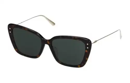 DIOR Irregular Shape Sunglasses Women's Brown