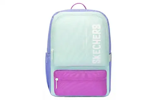 Skechers Fabric Backpack Regular Women's Rose Red/Light Purple/Aqua Blue
