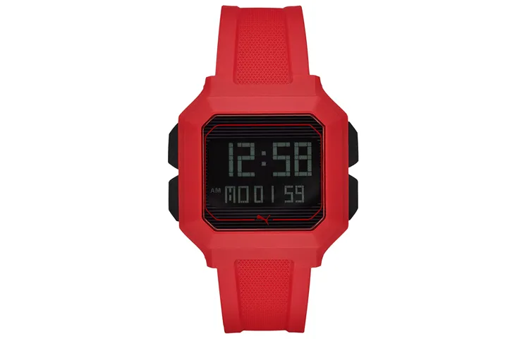 PUMA Wrist Watches Quartz Movement Plastic Strap 45mm Black Dial Unisex ['50', 149262]m Waterproof