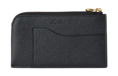 Loro Piana Calfskin Wallet Women's Marine Blue & Gray